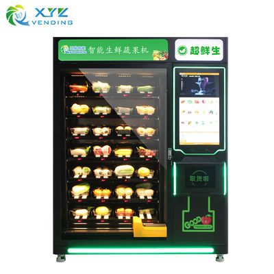32 Inch Touch Screen Bread Salad Vegetables Fruit Automatic Food Vending Machine for Hospital Shopping Mall