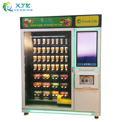 32 Inch Touch Screen Bread Salad Vegetables Fruit Automatic Food Vending Machine for Hospital Shopping Mall