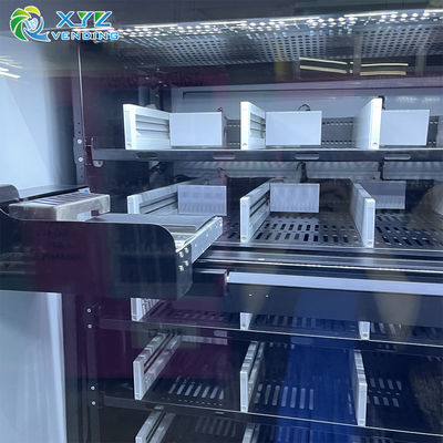 XYZ Factory Pre Meal Pasta Rice Frozen Heated Double Microwave Ovens Fast Hot Food Custom Vending Machines for Sale