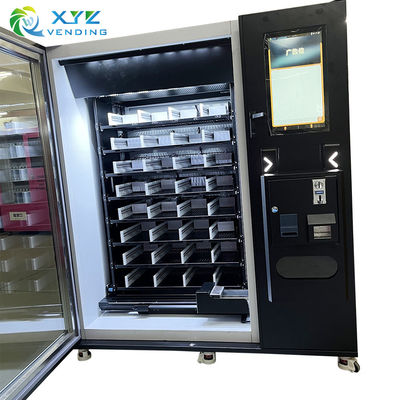 21.5 Inch Touch Screen Vending Machine With Microwave Oven Frozen Lunch Box Meal Automatic Hot Food Vending Machine