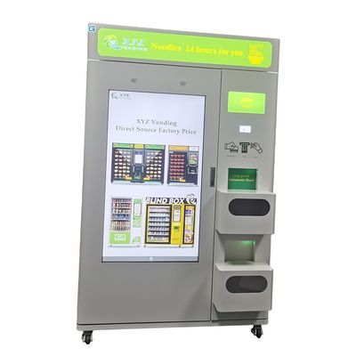 XYZ Source Factory Adjustable Slots Touch Screen Water Heated Tea Noodle Japan Hot Food Vending Machine