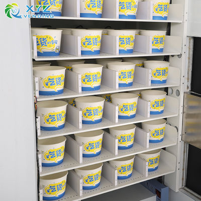 XYZ Source Factory Adjustable Slots Touch Screen Water Heated Tea Noodle Japan Hot Food Vending Machine
