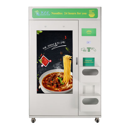 XYZ Source Factory Adjustable Slots Touch Screen Water Heated Tea Noodle Japan Hot Food Vending Machine