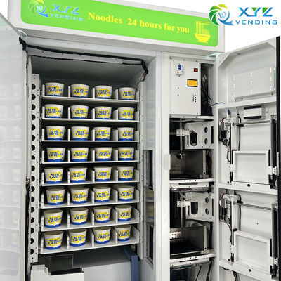Popular Sell 55 Inch Touch Screen Self Automatic Instant Noodle Hot Water Ramen Vending Machine Hot Food
