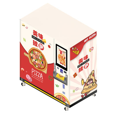 XY Axis Lift Self Service Frozen Heated by Microwave Oven Fast Food Custom Lets Pizza Vending Machine