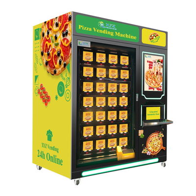 Shopping Mall Business Banknote Credit Card Automatic Heated Hot Food Combo Frozen Pizza Vending Machine