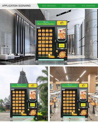 Shopping Mall Business Banknote Credit Card Automatic Heated Hot Food Combo Frozen Pizza Vending Machine