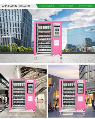 Big Carrier with Leather Convey Touch Screen Custom Design Cosmetics Hair Lashes Vending Machine Beauty
