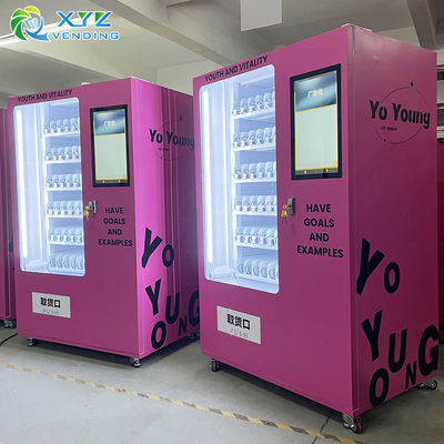XYZ Cheap 21.5 Inch Touch Screen Banknote Coin Cosmetic Combo Hair Lashes Vending Machine Beauty