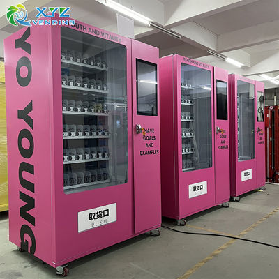 China Factory Banknote Coin Cosmetic Steel Metal Indoor Combo Touch Screen Hair Vending Machine