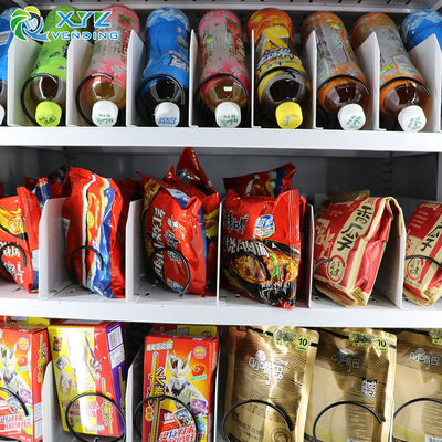 Export Europe Popular Big Capacity Spring Pusher Drink Snacks Self Service Combo Beverage Vending Machine