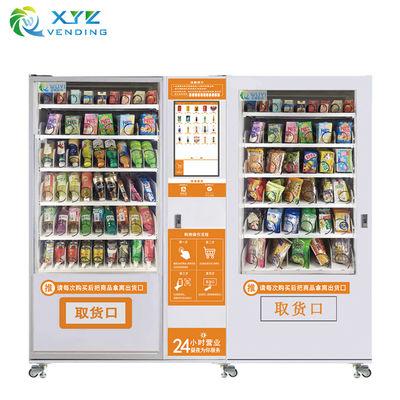 Export Europe Popular Big Capacity Spring Pusher Drink Snacks Self Service Combo Beverage Vending Machine