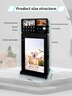 XYZ Lowest Factory Price Perfume Spraying Vending Machine 100ml Standing Perfume Vending Machine