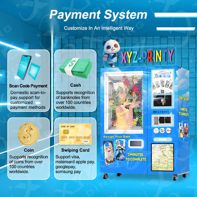 Guangzhou Customised Commercial Self Service Full Automatic UV Printing Mobile Phone Case Vending Machine